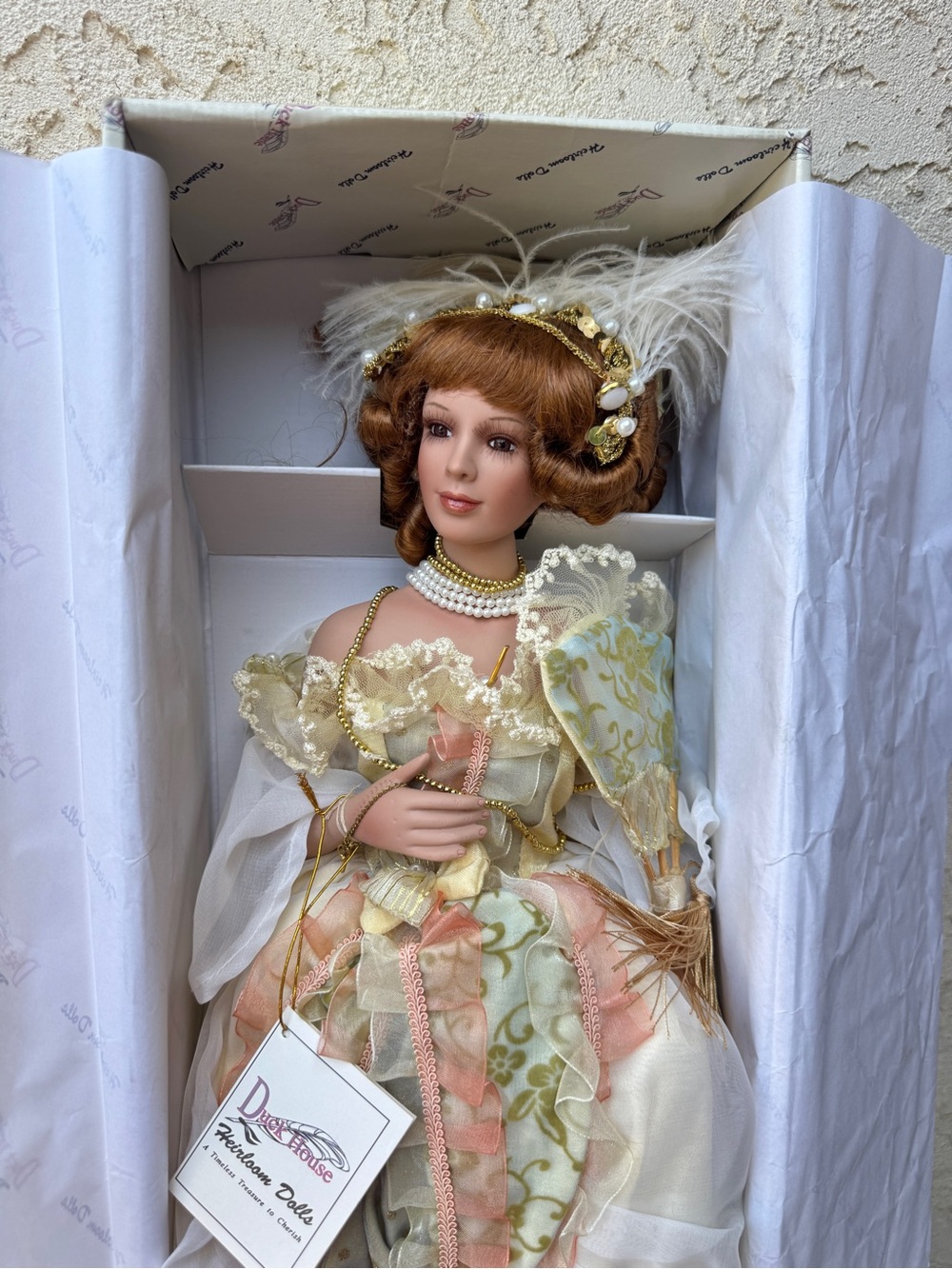 Vintage Porcelain Duck House Doll